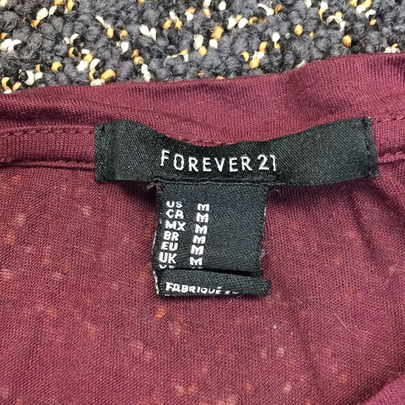 Light, sheer burgundy tank - Picture 2 of 2